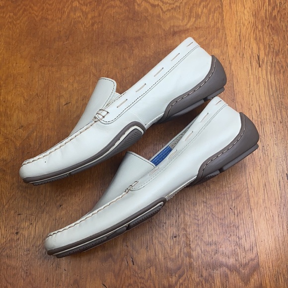 Rockport Washable Footwear Cream Loafers - Picture 5 of 10